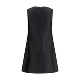 Self-Portrait Black Polyester Casual Dress